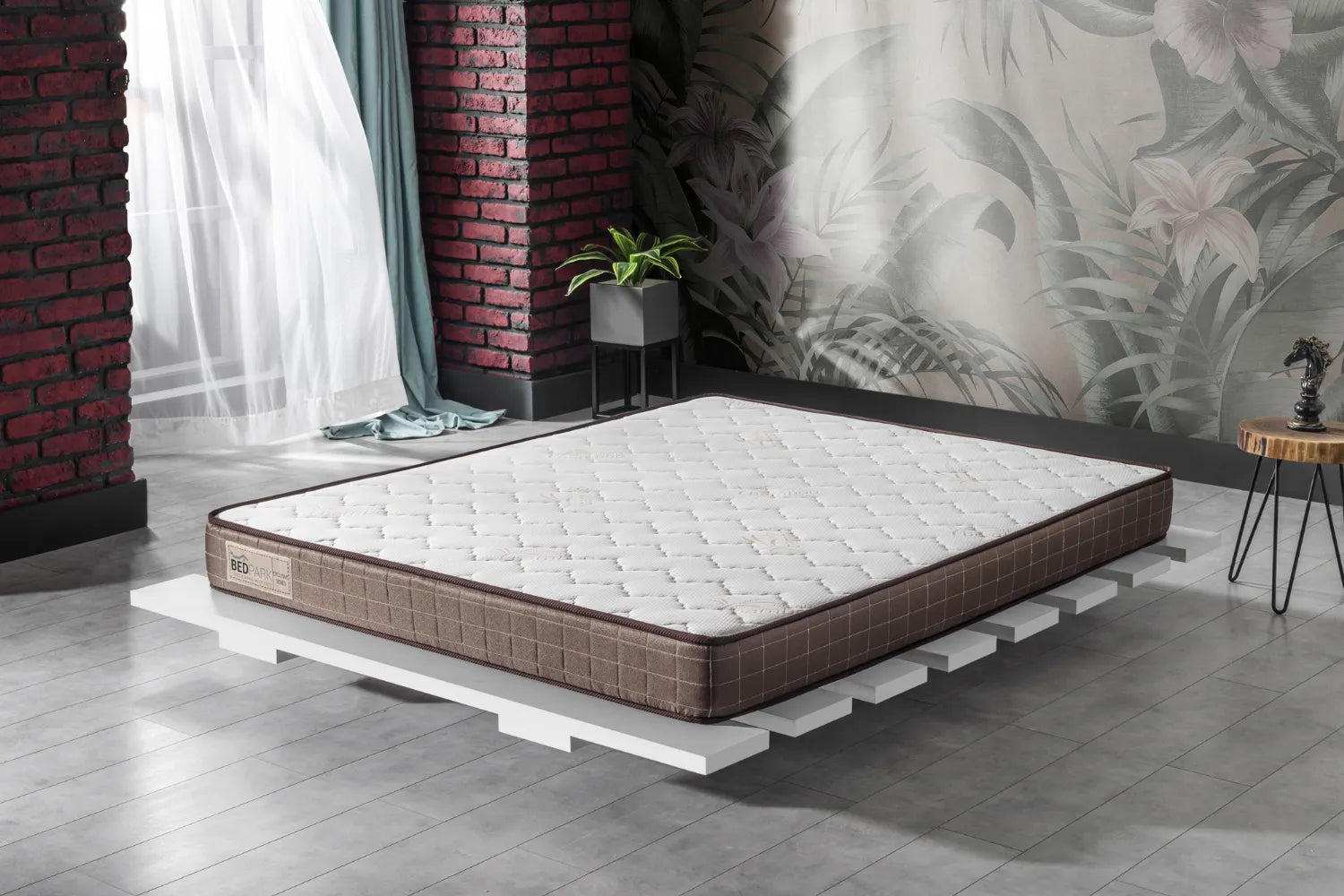 Ortopedik Organic Bamboo Visco Yatak Bed01 	Bedpark Home