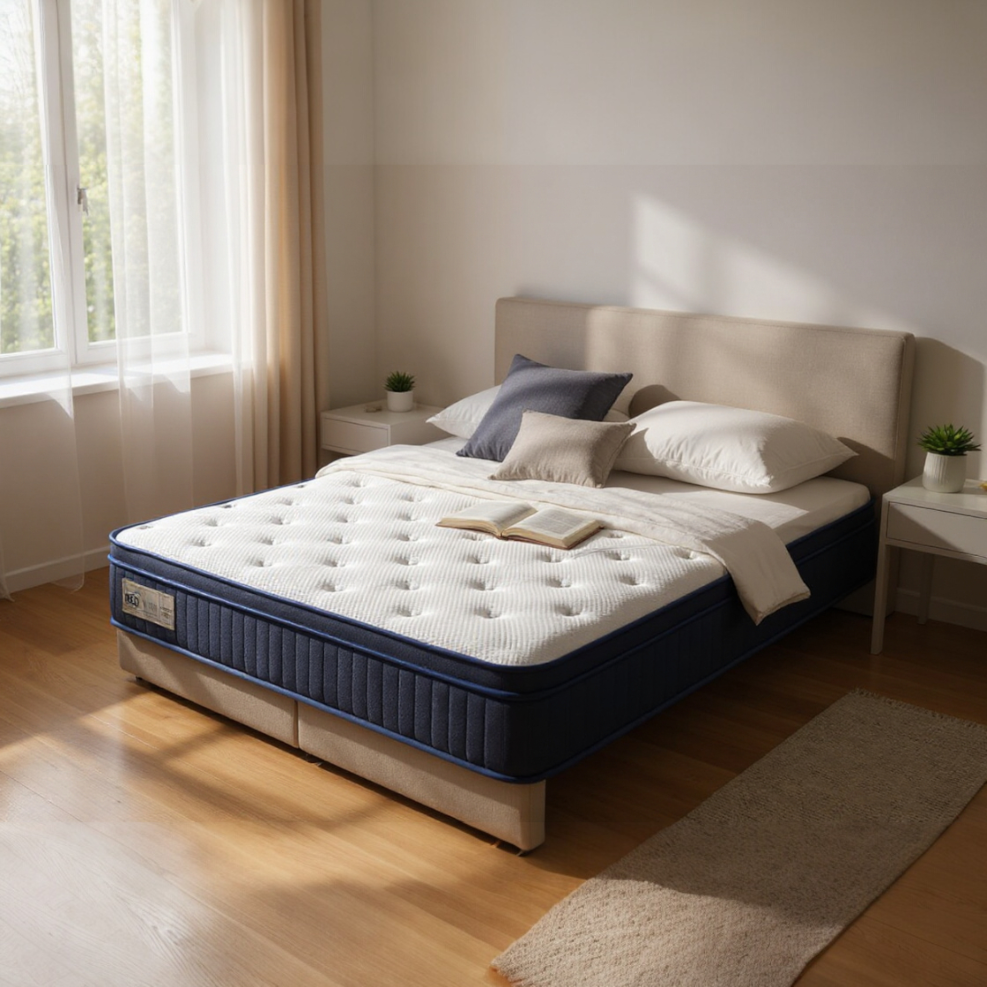 BED10 | Blue Line Full Ortopedik Pamuklu Süper Yaylı Yatak