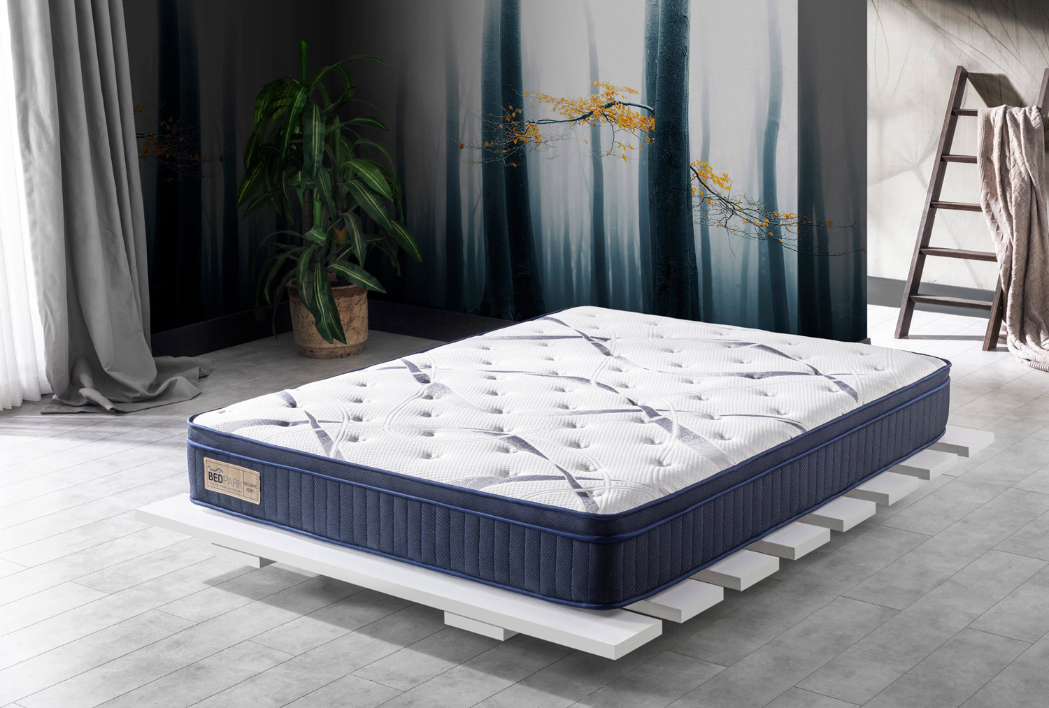 Ultra Full Ortopedik Pamuklu Süper Yaylı Yatak Blue Line Bed10